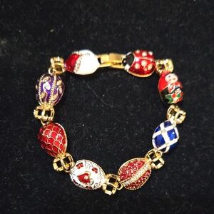 Elegant Multicolor Enamel Bracelet